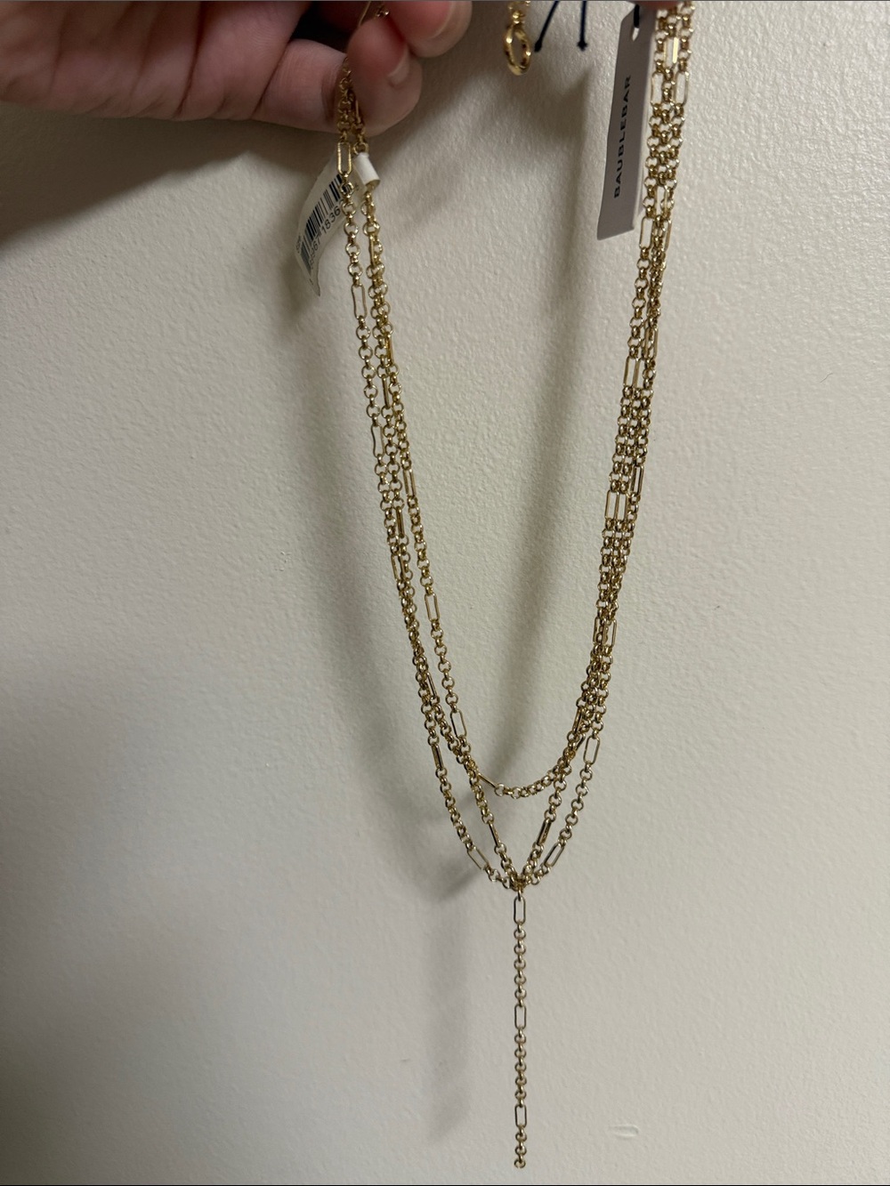 BaubleBar triple layer Chain Necklace